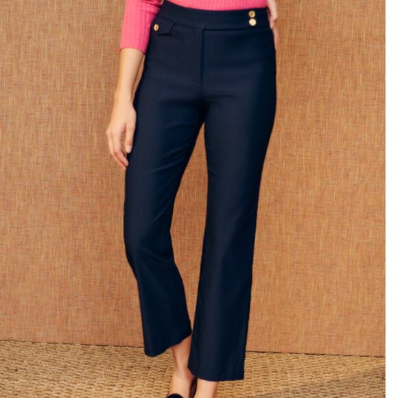 J. McLaughlin  - Women's - Navy - Classic Straight-Leg Pants - Size 6 - Picture 1 of 6